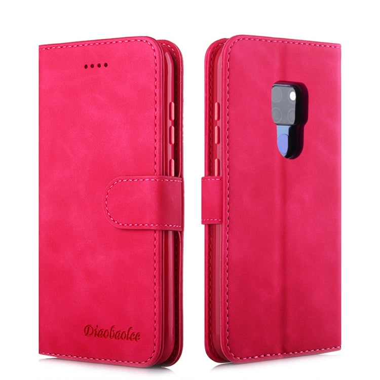 For Huawei Mate 20 Diaobaolee Pure Fresh Texture Horizontal Flip Leather Case, with Holder & Card Slot & Wallet & Photo Frame