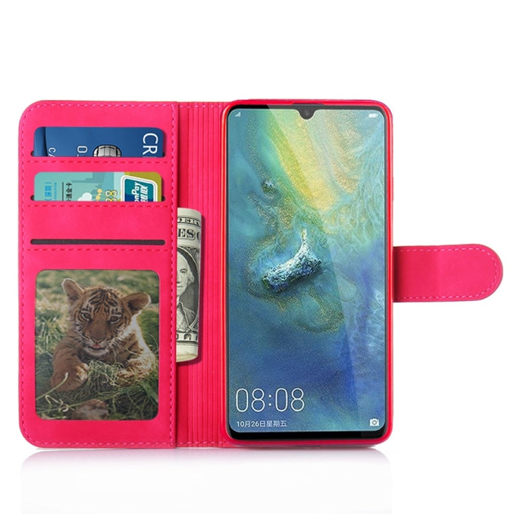 For Huawei Mate 20 Diaobaolee Pure Fresh Texture Horizontal Flip Leather Case, with Holder & Card Slot & Wallet & Photo Frame
