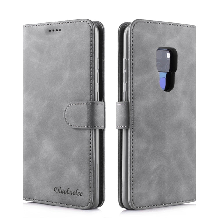 For Huawei Mate 20 Diaobaolee Pure Fresh Texture Horizontal Flip Leather Case, with Holder & Card Slot & Wallet & Photo Frame