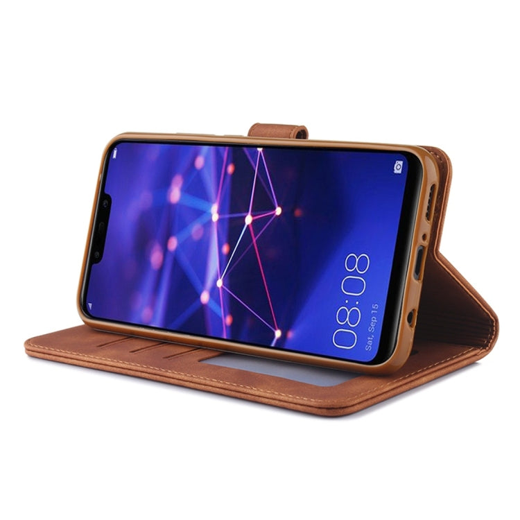 For Huawei Mate 20 Lite Diaobaolee Pure Fresh Texture Horizontal Flip Leather Case, with Holder & Card Slot & Wallet & Photo Frame