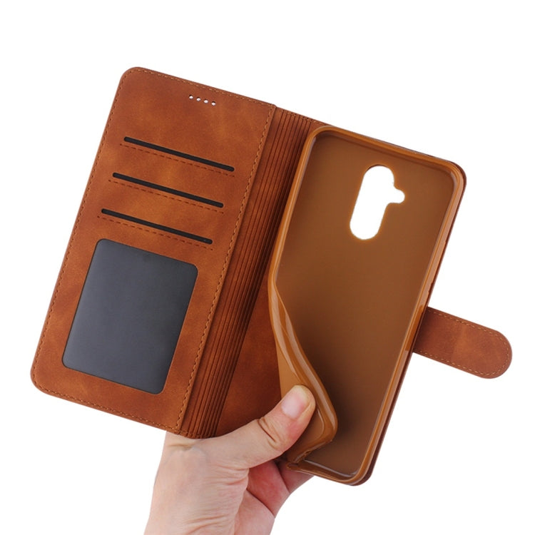 For Huawei Mate 20 Lite Diaobaolee Pure Fresh Texture Horizontal Flip Leather Case, with Holder & Card Slot & Wallet & Photo Frame