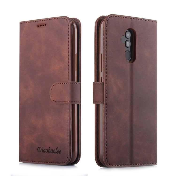 For Huawei Mate 20 Lite Diaobaolee Pure Fresh Texture Horizontal Flip Leather Case, with Holder & Card Slot & Wallet & Photo Frame