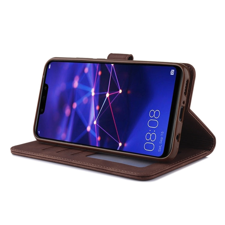 For Huawei Mate 20 Lite Diaobaolee Pure Fresh Texture Horizontal Flip Leather Case, with Holder & Card Slot & Wallet & Photo Frame