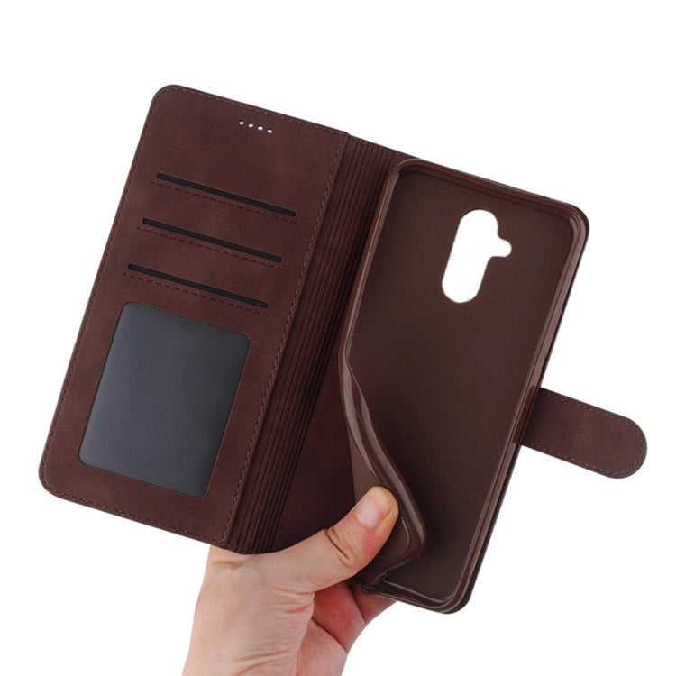 For Huawei Mate 20 Lite Diaobaolee Pure Fresh Texture Horizontal Flip Leather Case, with Holder & Card Slot & Wallet & Photo Frame