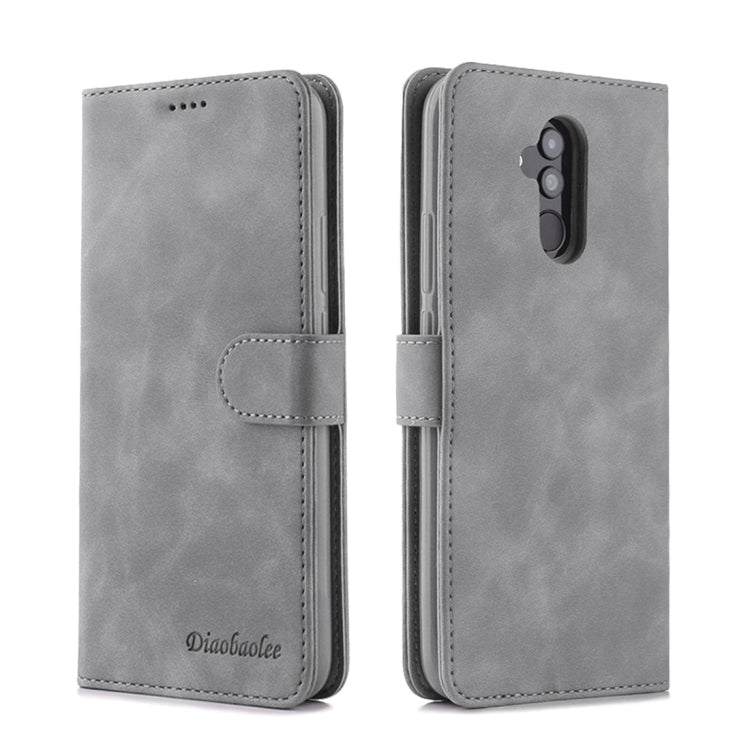 For Huawei Mate 20 Lite Diaobaolee Pure Fresh Texture Horizontal Flip Leather Case, with Holder & Card Slot & Wallet & Photo Frame