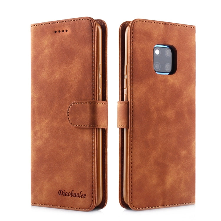 For Huawei Mate 20 Pro Diaobaolee Pure Fresh Texture Horizontal Flip Leather Case, with Holder & Card Slot & Wallet & Photo Frame