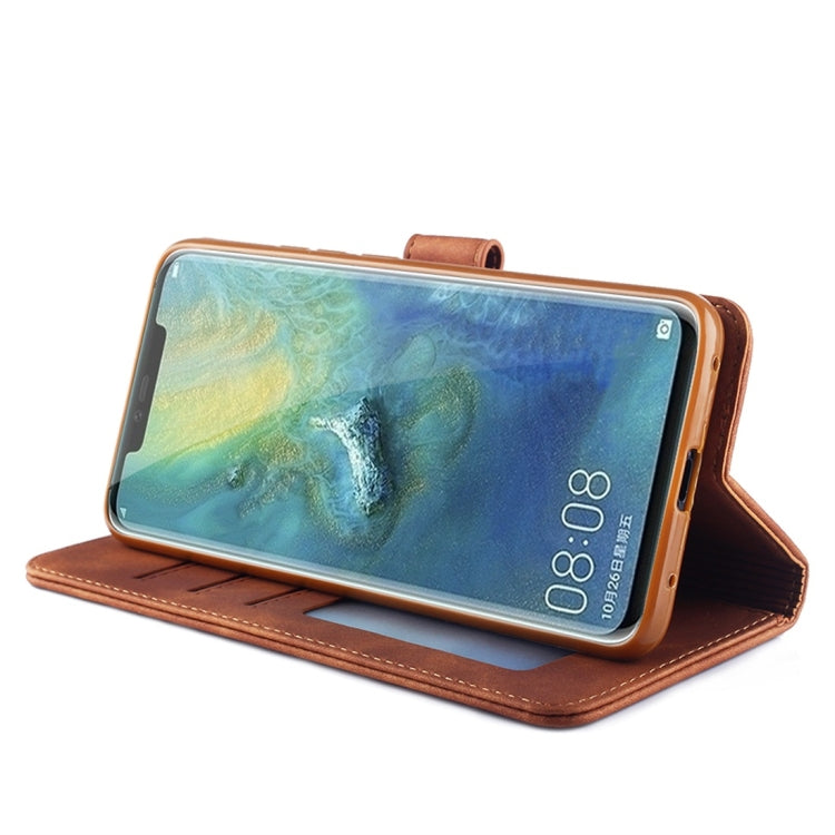For Huawei Mate 20 Pro Diaobaolee Pure Fresh Texture Horizontal Flip Leather Case, with Holder & Card Slot & Wallet & Photo Frame