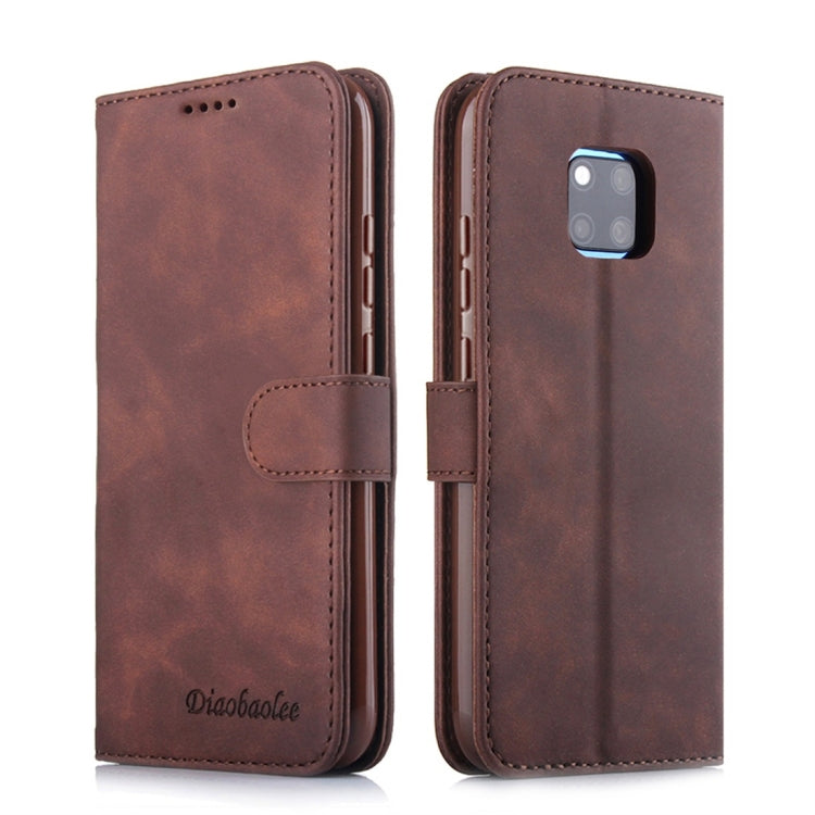 For Huawei Mate 20 Pro Diaobaolee Pure Fresh Texture Horizontal Flip Leather Case, with Holder & Card Slot & Wallet & Photo Frame
