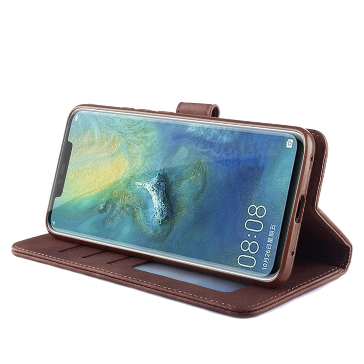 For Huawei Mate 20 Pro Diaobaolee Pure Fresh Texture Horizontal Flip Leather Case, with Holder & Card Slot & Wallet & Photo Frame