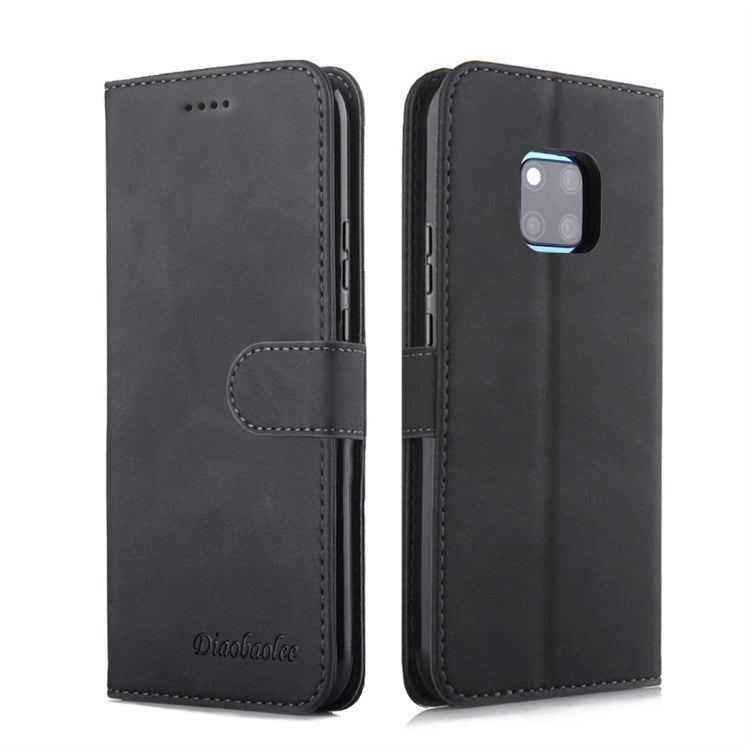 For Huawei Mate 20 Pro Diaobaolee Pure Fresh Texture Horizontal Flip Leather Case, with Holder & Card Slot & Wallet & Photo Frame