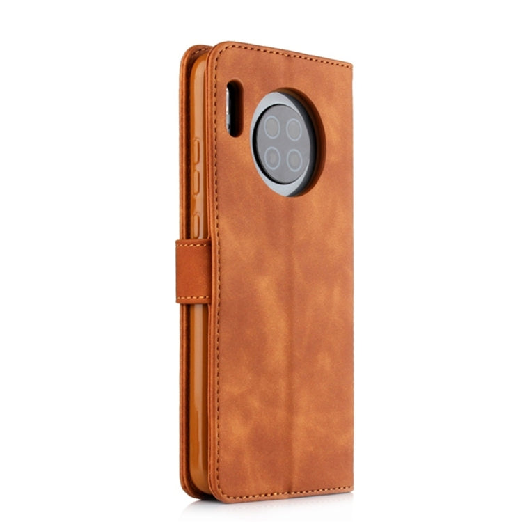 For Huawei Mate 30 Diaobaolee Pure Fresh Texture Horizontal Flip Leather Case, with Holder & Card Slot & Wallet & Photo Frame