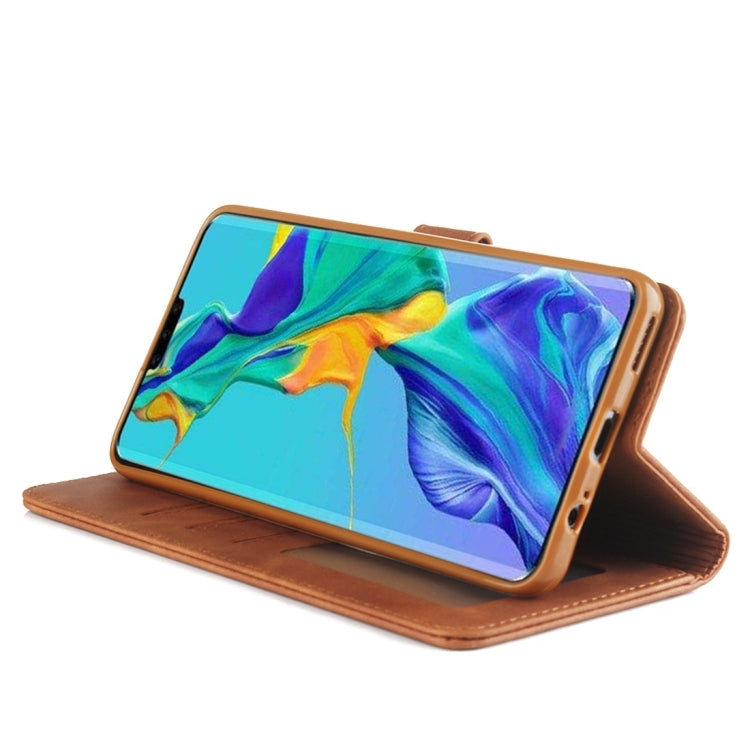 For Huawei Mate 30 Diaobaolee Pure Fresh Texture Horizontal Flip Leather Case, with Holder & Card Slot & Wallet & Photo Frame