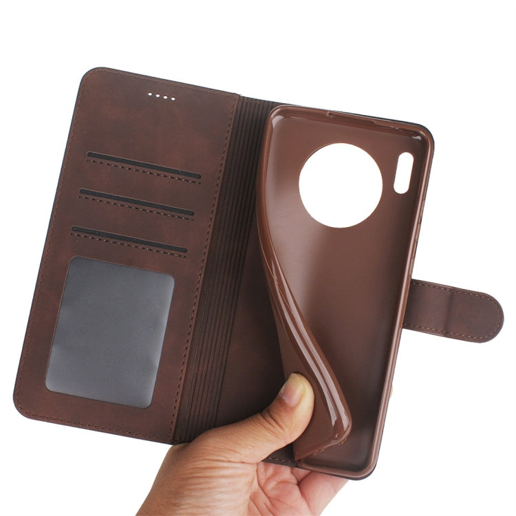 For Huawei Mate 30 Diaobaolee Pure Fresh Texture Horizontal Flip Leather Case, with Holder & Card Slot & Wallet & Photo Frame