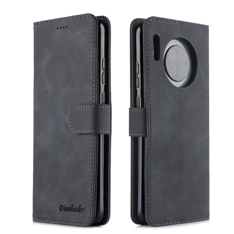 For Huawei Mate 30 Diaobaolee Pure Fresh Texture Horizontal Flip Leather Case, with Holder & Card Slot & Wallet & Photo Frame