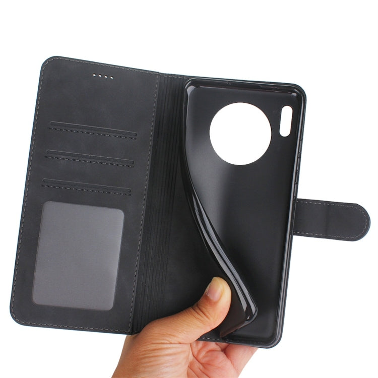 For Huawei Mate 30 Diaobaolee Pure Fresh Texture Horizontal Flip Leather Case, with Holder & Card Slot & Wallet & Photo Frame