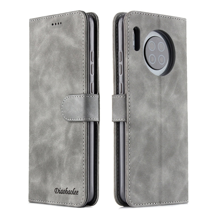 For Huawei Mate 30 Diaobaolee Pure Fresh Texture Horizontal Flip Leather Case, with Holder & Card Slot & Wallet & Photo Frame