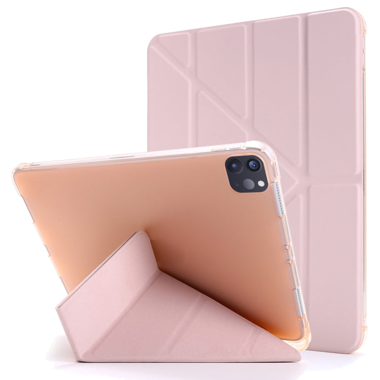 For iPad Pro 11 2022 / 2021 Multi-folding Horizontal Flip PU Leather + Shockproof TPU Tablet Case with Holder & Pen Slot