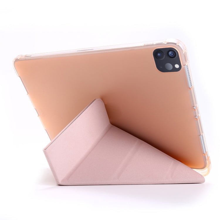 For iPad Pro 11 2022 / 2021 Multi-folding Horizontal Flip PU Leather + Shockproof TPU Tablet Case with Holder & Pen Slot