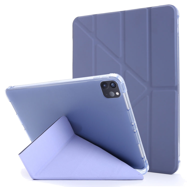 For iPad Pro 11 2022 / 2021 Multi-folding Horizontal Flip PU Leather + Shockproof TPU Tablet Case with Holder & Pen Slot