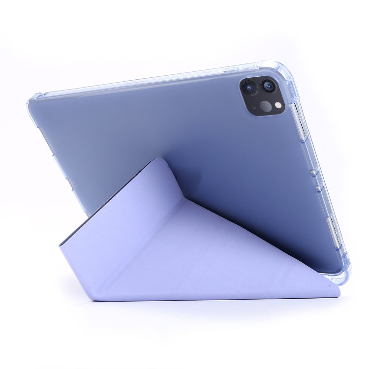 For iPad Pro 11 2022 / 2021 Multi-folding Horizontal Flip PU Leather + Shockproof TPU Tablet Case with Holder & Pen Slot