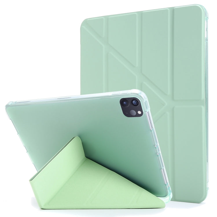 For iPad Pro 11 2022 / 2021 Multi-folding Horizontal Flip PU Leather + Shockproof TPU Tablet Case with Holder & Pen Slot