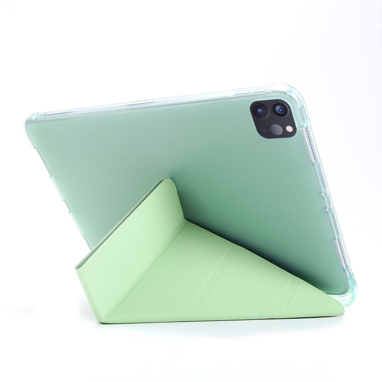 For iPad Pro 11 2022 / 2021 Multi-folding Horizontal Flip PU Leather + Shockproof TPU Tablet Case with Holder & Pen Slot