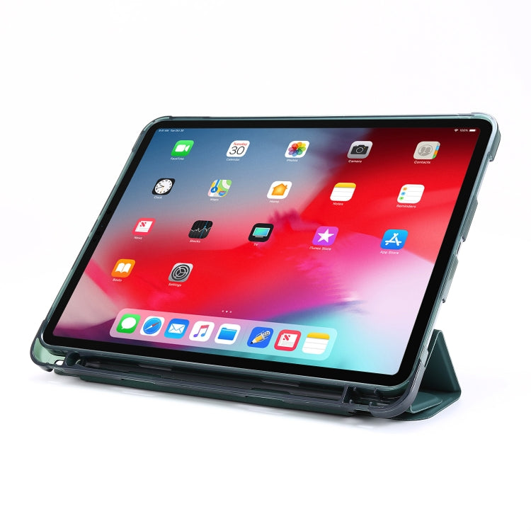 For iPad Pro 11 2022 / 2021 Multi-folding Horizontal Flip PU Leather + Shockproof TPU Tablet Case with Holder & Pen Slot