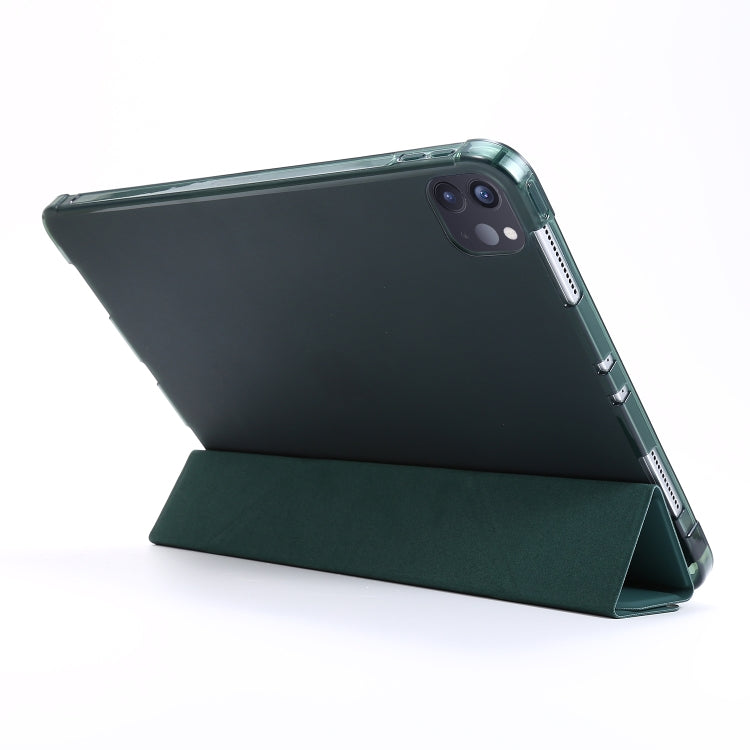 For iPad Pro 11 2022 / 2021 Multi-folding Horizontal Flip PU Leather + Shockproof TPU Tablet Case with Holder & Pen Slot