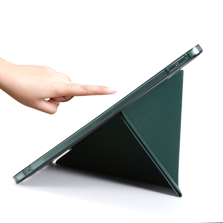 For iPad Pro 11 2022 / 2021 Multi-folding Horizontal Flip PU Leather + Shockproof TPU Tablet Case with Holder & Pen Slot