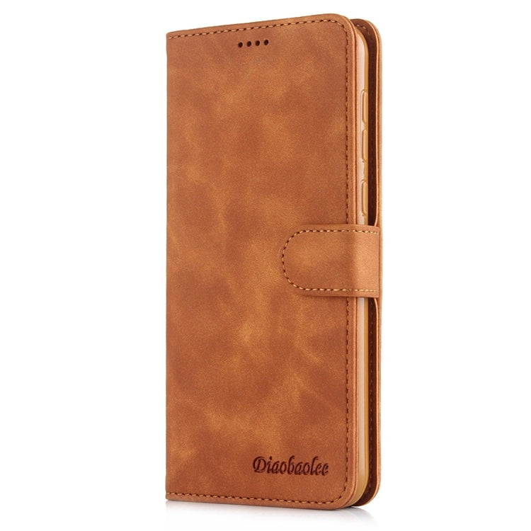 For Huawei Nova 5 Diaobaolee Pure Fresh Texture Horizontal Flip Leather Case, with Holder & Card Slot & Wallet & Photo Frame