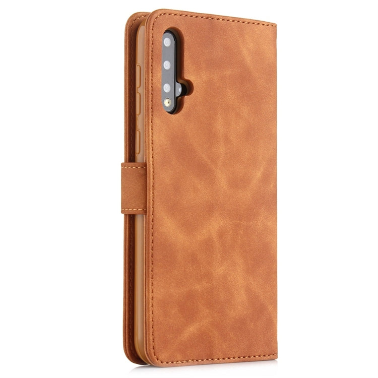For Huawei Nova 5 Diaobaolee Pure Fresh Texture Horizontal Flip Leather Case, with Holder & Card Slot & Wallet & Photo Frame