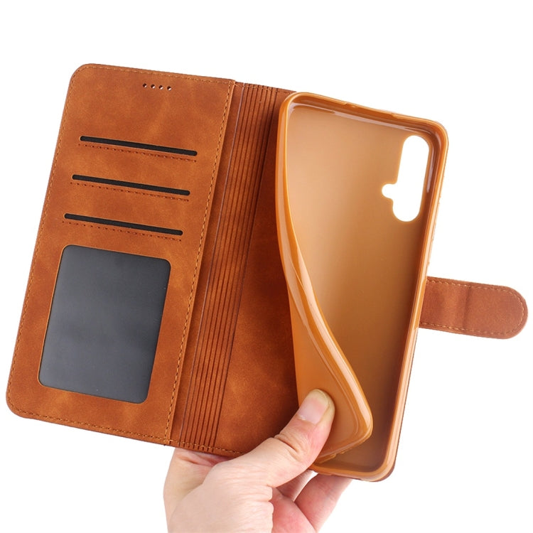 For Huawei Nova 5 Pro Diaobaolee Pure Fresh Texture Horizontal Flip Leather Case, with Holder & Card Slot & Wallet & Photo Frame