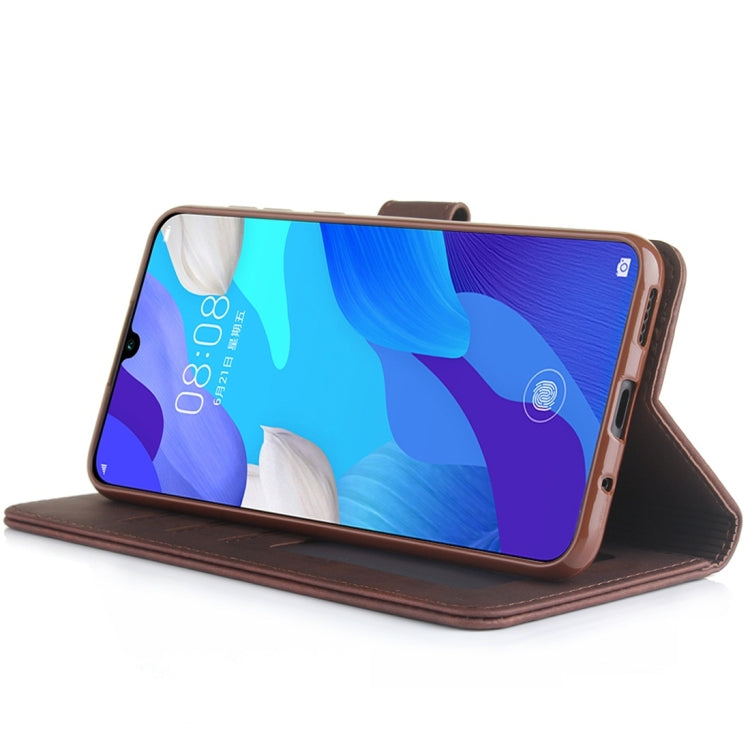 For Huawei Nova 5 Pro Diaobaolee Pure Fresh Texture Horizontal Flip Leather Case, with Holder & Card Slot & Wallet & Photo Frame