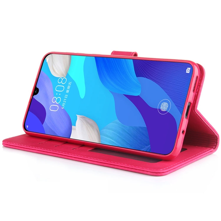 For Huawei Nova 5 Pro Diaobaolee Pure Fresh Texture Horizontal Flip Leather Case, with Holder & Card Slot & Wallet & Photo Frame