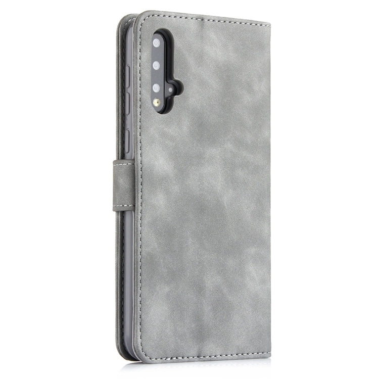 For Huawei Nova 5 Pro Diaobaolee Pure Fresh Texture Horizontal Flip Leather Case, with Holder & Card Slot & Wallet & Photo Frame