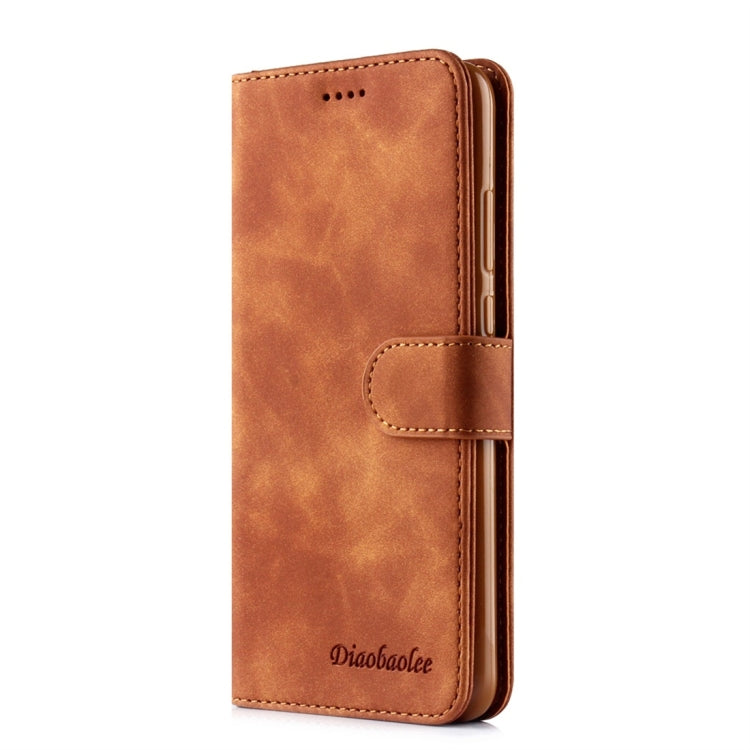 For Huawei P20 Diaobaolee Pure Fresh Texture Horizontal Flip Leather Case, with Holder & Card Slot & Wallet & Photo Frame