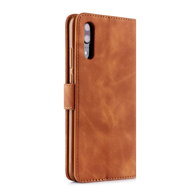 For Huawei P20 Diaobaolee Pure Fresh Texture Horizontal Flip Leather Case, with Holder & Card Slot & Wallet & Photo Frame