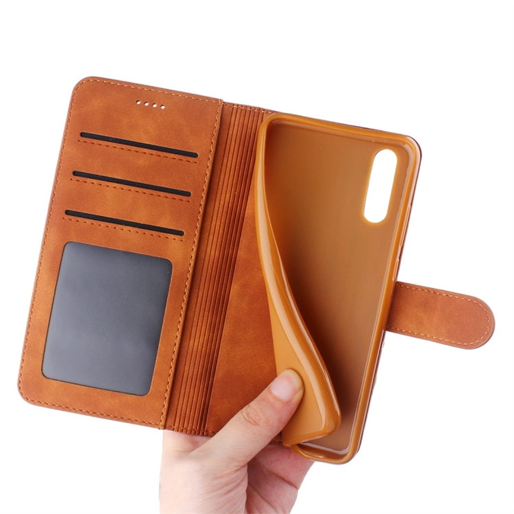 For Huawei P20 Diaobaolee Pure Fresh Texture Horizontal Flip Leather Case, with Holder & Card Slot & Wallet & Photo Frame