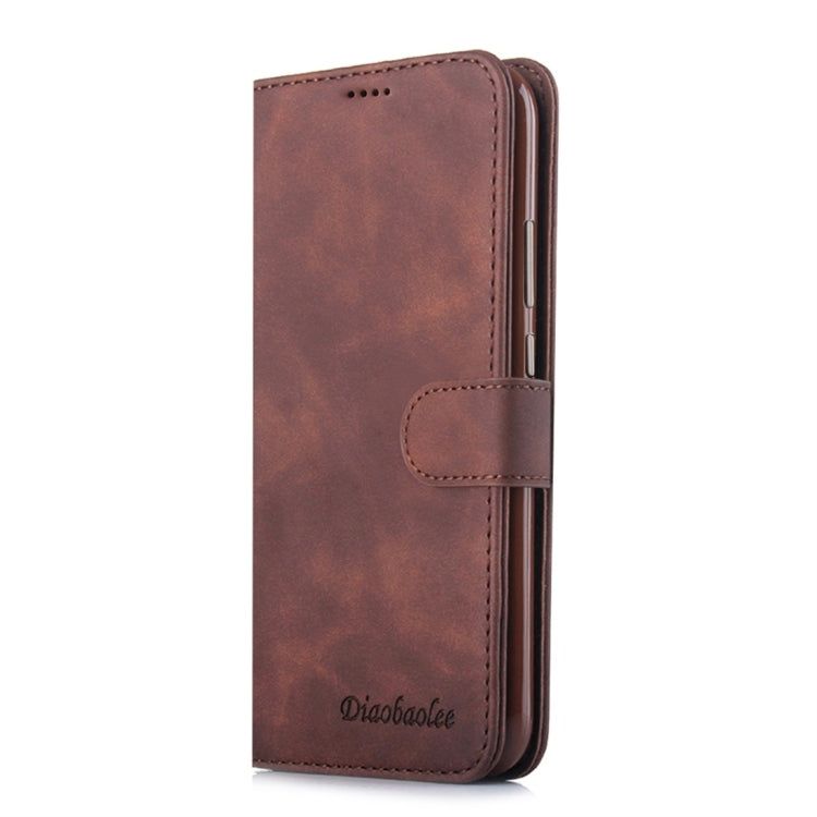 For Huawei P20 Diaobaolee Pure Fresh Texture Horizontal Flip Leather Case, with Holder & Card Slot & Wallet & Photo Frame