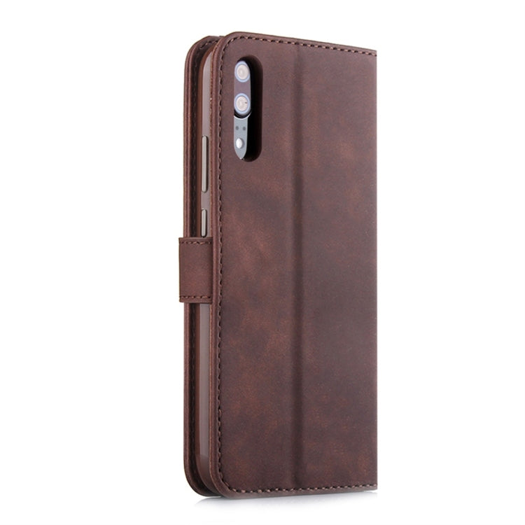 For Huawei P20 Diaobaolee Pure Fresh Texture Horizontal Flip Leather Case, with Holder & Card Slot & Wallet & Photo Frame