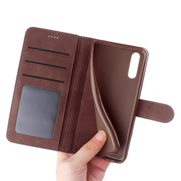 For Huawei P20 Diaobaolee Pure Fresh Texture Horizontal Flip Leather Case, with Holder & Card Slot & Wallet & Photo Frame