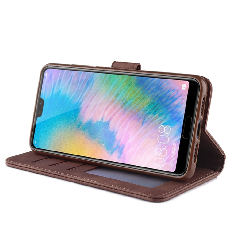 For Huawei P20 Diaobaolee Pure Fresh Texture Horizontal Flip Leather Case, with Holder & Card Slot & Wallet & Photo Frame