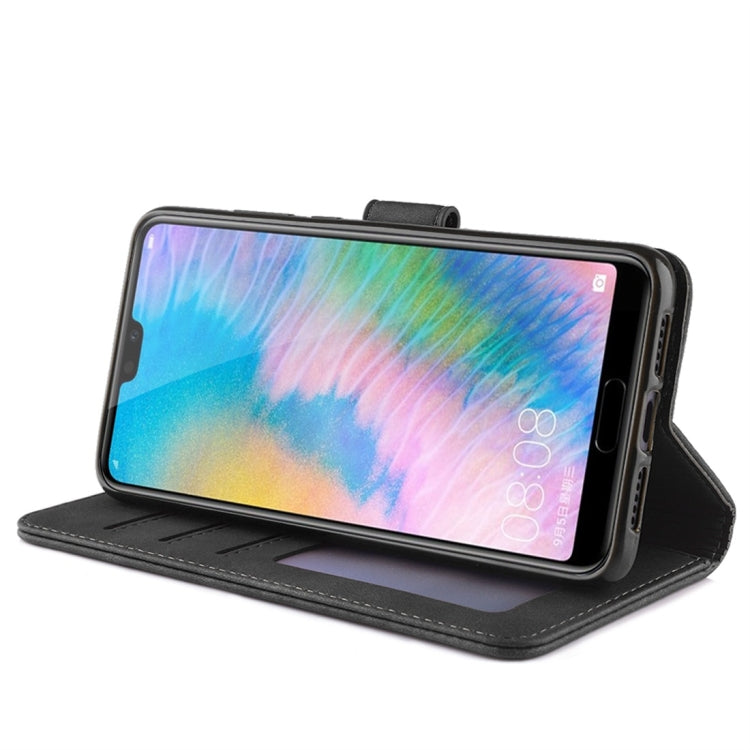 For Huawei P20 Diaobaolee Pure Fresh Texture Horizontal Flip Leather Case, with Holder & Card Slot & Wallet & Photo Frame