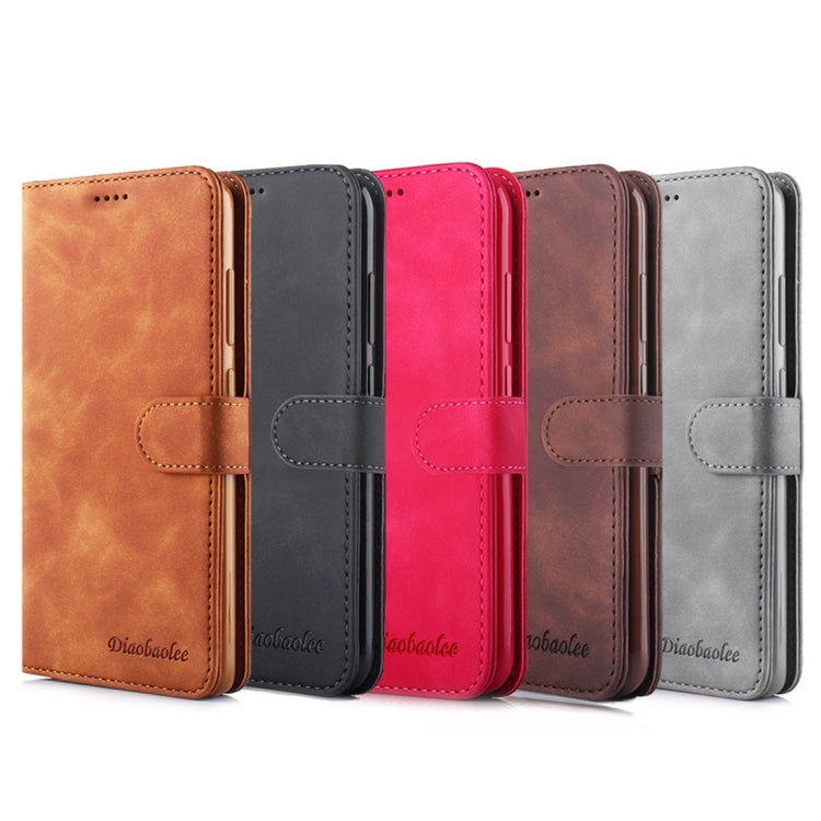 For Huawei P20 Diaobaolee Pure Fresh Texture Horizontal Flip Leather Case, with Holder & Card Slot & Wallet & Photo Frame
