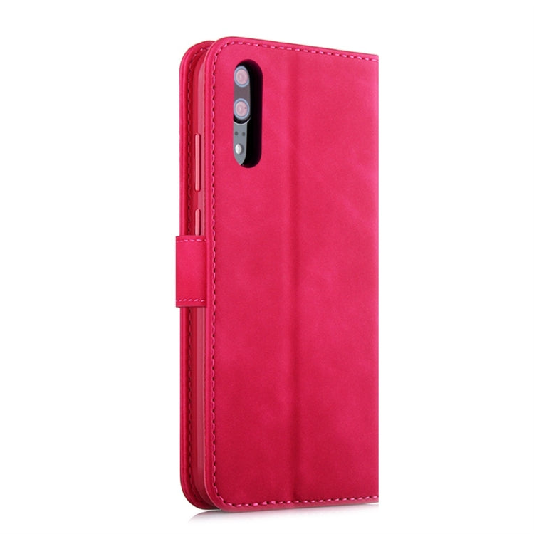 For Huawei P20 Diaobaolee Pure Fresh Texture Horizontal Flip Leather Case, with Holder & Card Slot & Wallet & Photo Frame