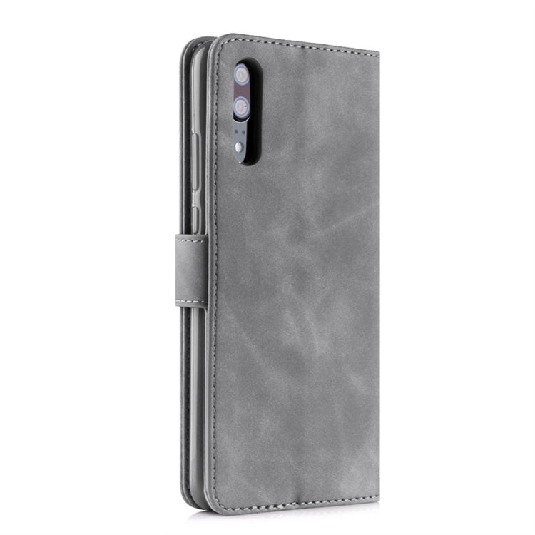For Huawei P20 Diaobaolee Pure Fresh Texture Horizontal Flip Leather Case, with Holder & Card Slot & Wallet & Photo Frame