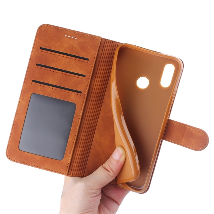 For Huawei P20 Lite / nova 3e Diaobaolee Pure Fresh Texture Horizontal Flip Leather Case, with Holder & Card Slot & Wallet & Photo Frame