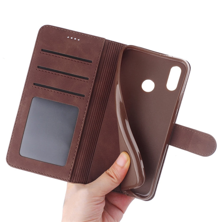 For Huawei P20 Lite / nova 3e Diaobaolee Pure Fresh Texture Horizontal Flip Leather Case, with Holder & Card Slot & Wallet & Photo Frame