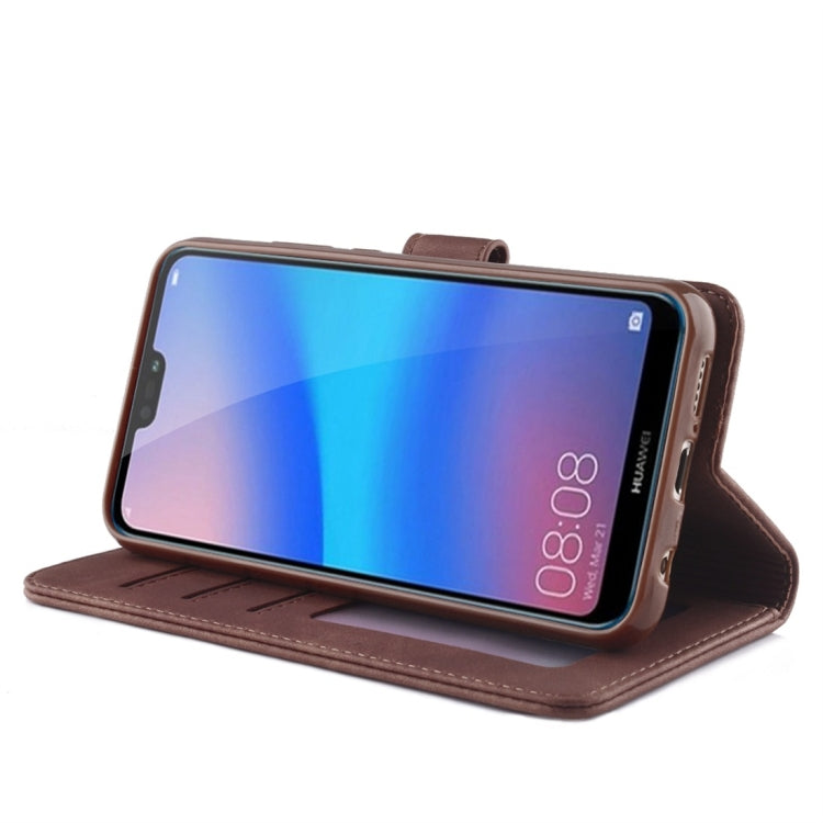 For Huawei P20 Lite / nova 3e Diaobaolee Pure Fresh Texture Horizontal Flip Leather Case, with Holder & Card Slot & Wallet & Photo Frame