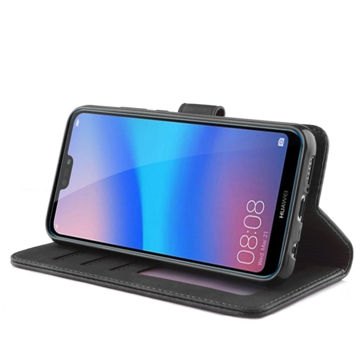 For Huawei P20 Lite / nova 3e Diaobaolee Pure Fresh Texture Horizontal Flip Leather Case, with Holder & Card Slot & Wallet & Photo Frame